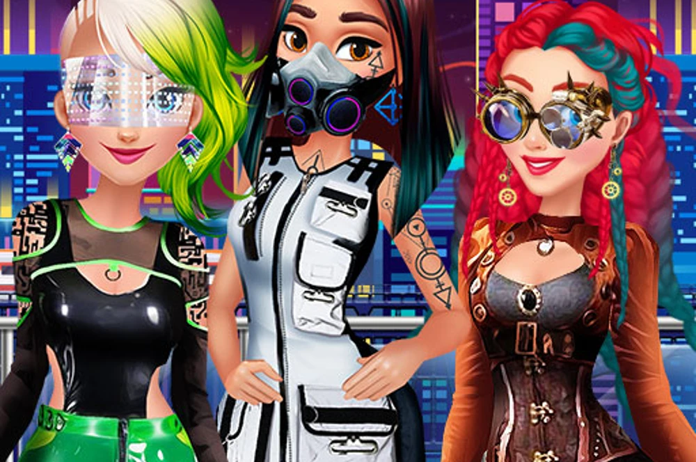Cyberpunk City Fashion