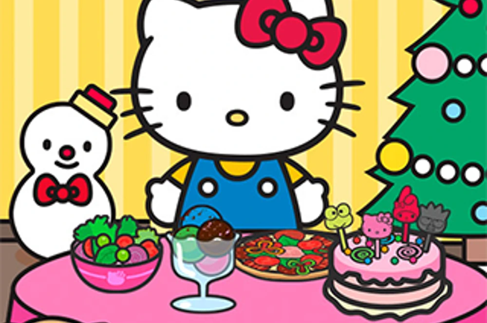 Hello Kitty And Friend Christmas Dinner