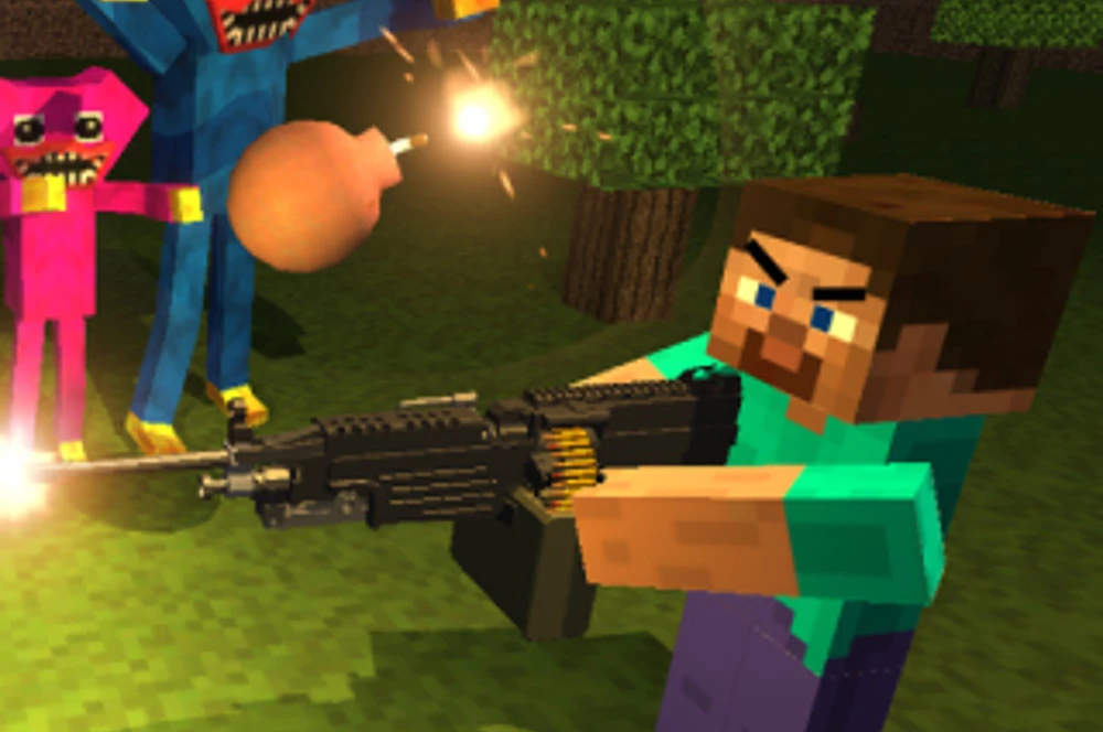 Mine Shooter Huggys Attack